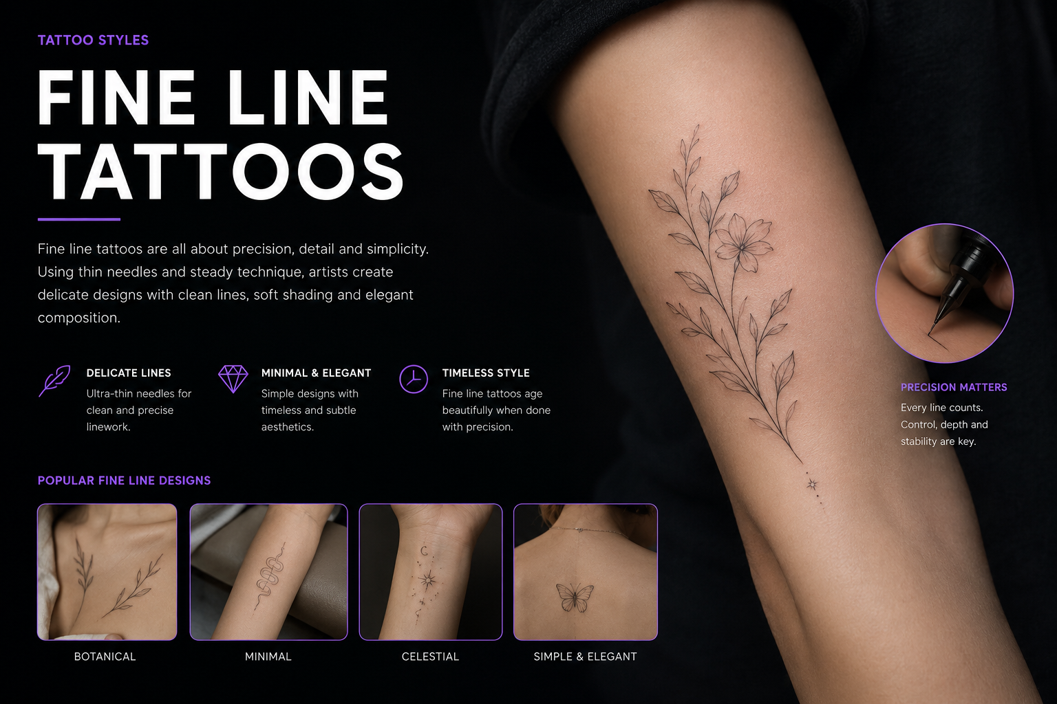 Fine Line Tattoos